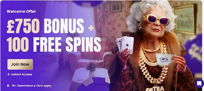 Tea Spins Casino Home banner
